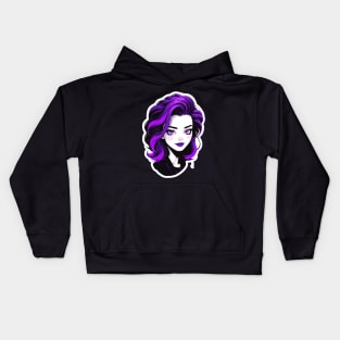 cartoon girl Kids Hoodie